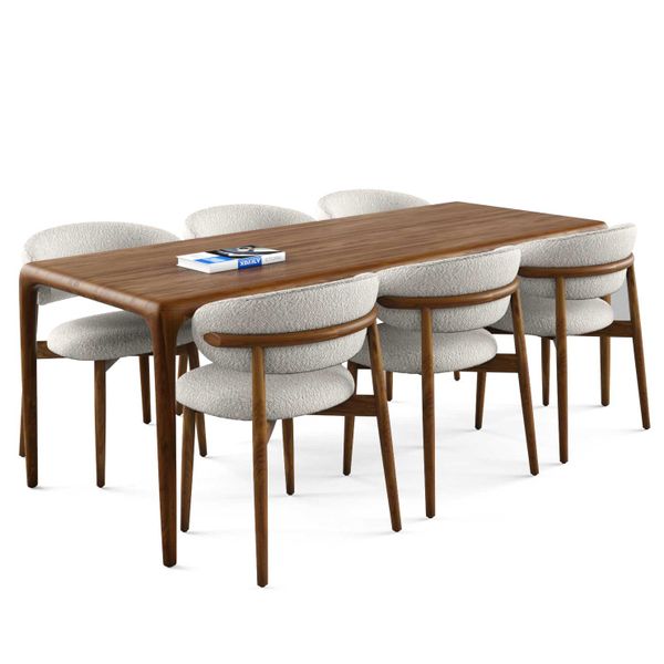 Bộ bàn ghế ăn 6 chỗ - OLENDO - NEVA N đẹp giá rẻ