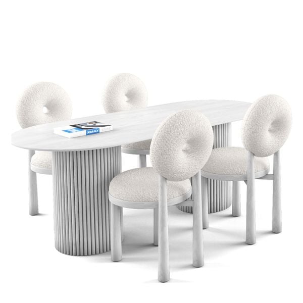 Bộ bàn ghế ăn 4 chỗ - Simon - Moon T đẹp giá rẻ