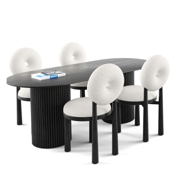 Bộ bàn ghế ăn 4 chỗ - Simon - Moon D đẹp giá rẻ