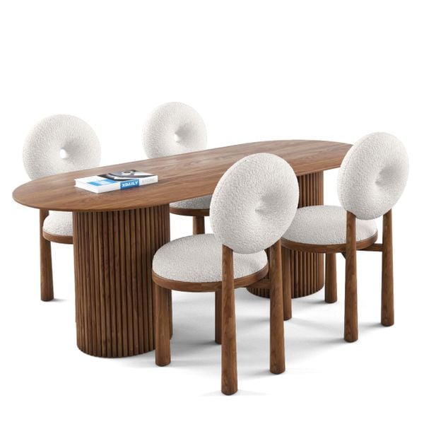 Bộ bàn ghế ăn 4 chỗ - Simon - Moon N đẹp giá rẻ