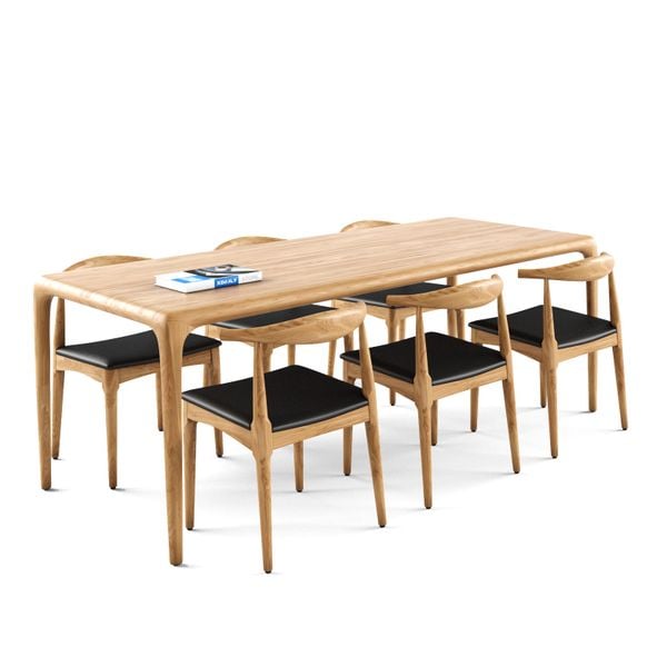 Bộ bàn ghế ăn 6 chỗ - Elbow - Neva TN đẹp giá rẻ