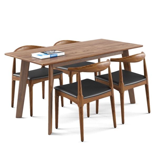 Bộ bàn ghế ăn 4 chỗ - Elbow - Howard N đẹp giá rẻ