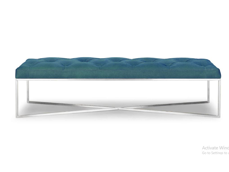 Ghế Băng Dài Inox 304 Chống Rỉ Bọc Nệm Cao Cấp | Hùng GO