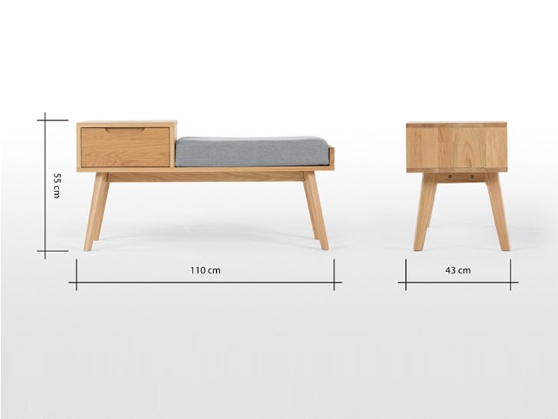 Ghế Băng Dài Gỗ Sồi Với Thiết Kế Độc Đáo Tiện Lợi Khi Sử Dụng