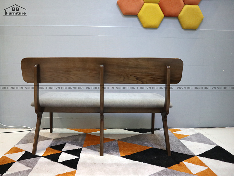 Ghế băng dài có tựa lưng cao cấp, ghế dài gỗ tự nhiên 100% - Ảnh 7