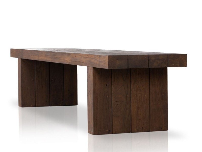 Ghế dài gỗ sồi nguyên khối chất lượng bền bỉ | Hùng GO