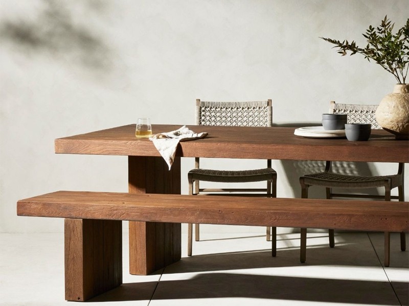 Ghế dài gỗ sồi nguyên khối chất lượng bền bỉ | Hùng GO - Ảnh 4