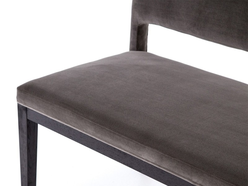 Ghế dài bọc nệm với khung chân gỗ tự nhiên bọc nỉ mền mại - Ảnh 7