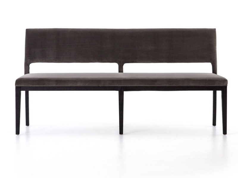 Ghế dài bọc nệm với khung chân gỗ tự nhiên bọc nỉ mền mại - Ảnh 6