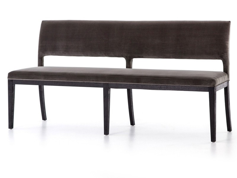 Ghế dài bọc nệm với khung chân gỗ tự nhiên bọc nỉ mền mại - Ảnh 8