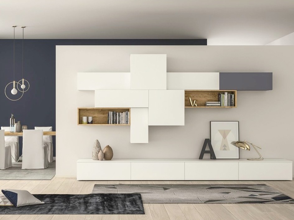 HỆ TỦ TIVI - HTV05 - Hệ tủ tivi - Phòng khách