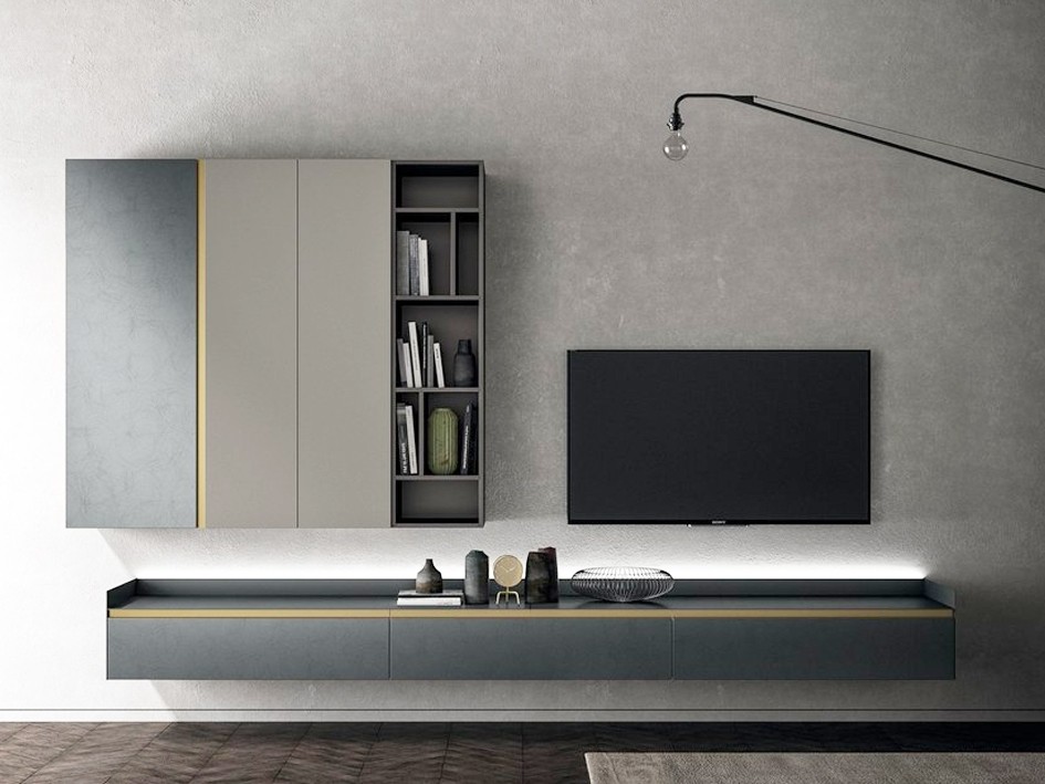 HỆ TỦ TIVI - HTV07   - Hệ tủ tivi - Phòng khách