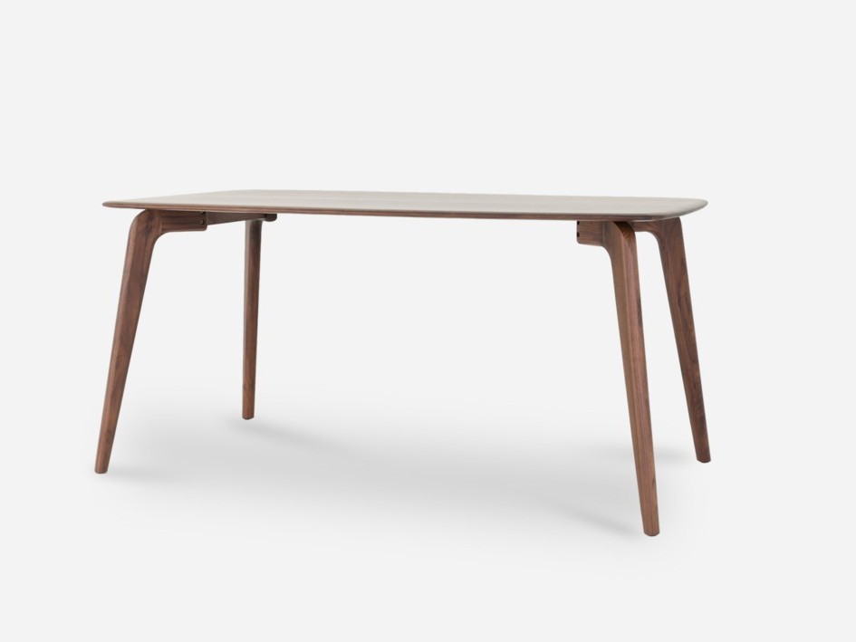 Bàn an 6 ghế gỗ sồi Mỹ với thiết kế chân bo cong uốn lượn.