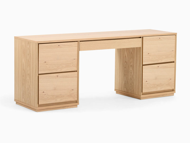 Bàn làm việc tối giản minimalist gỗ công nghiệp có ngăn kéo.