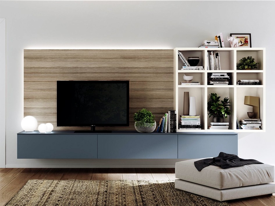 HỆ TỦ TIVI - HTV03 - Hệ tủ tivi - Phòng khách